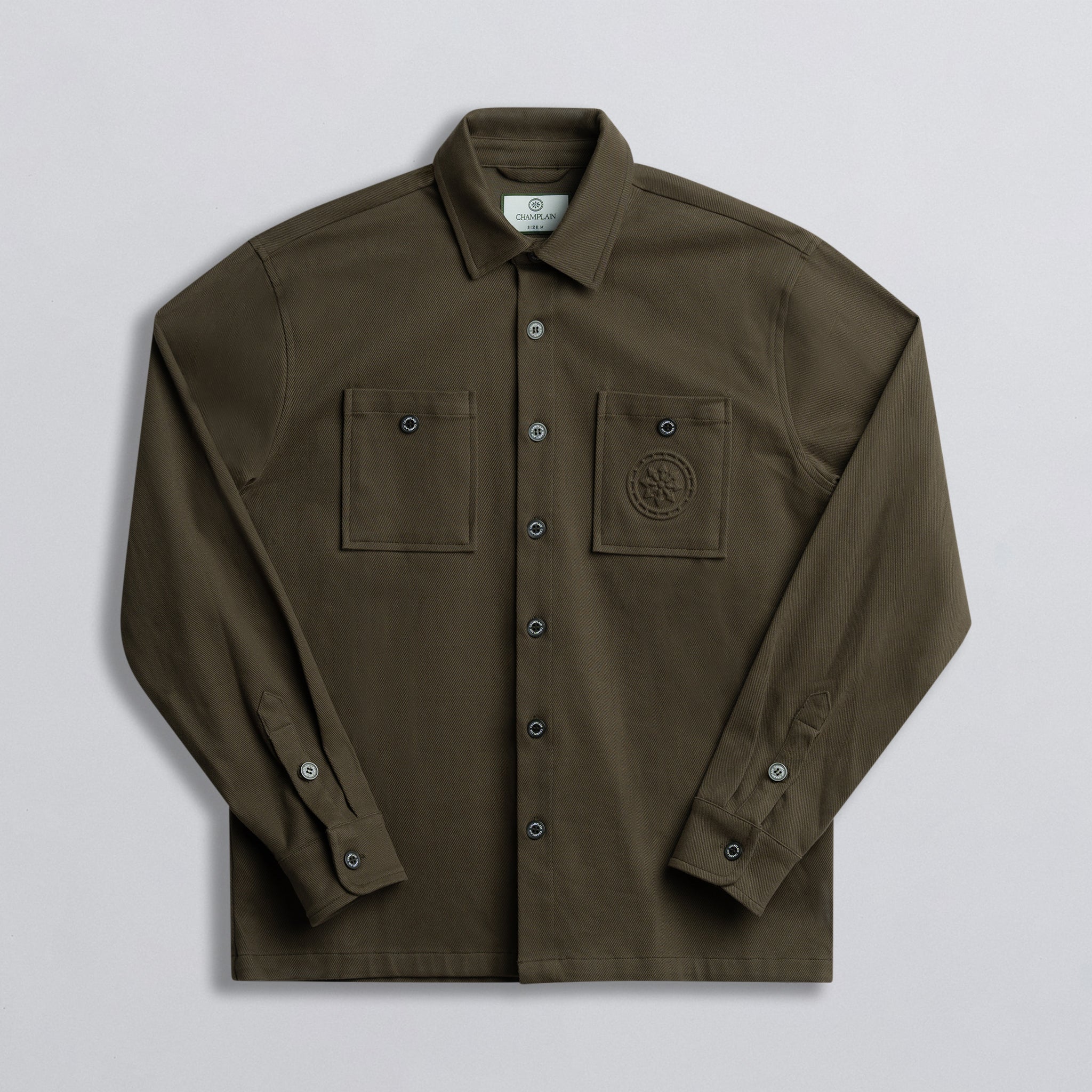 Twill Overshirt Olive