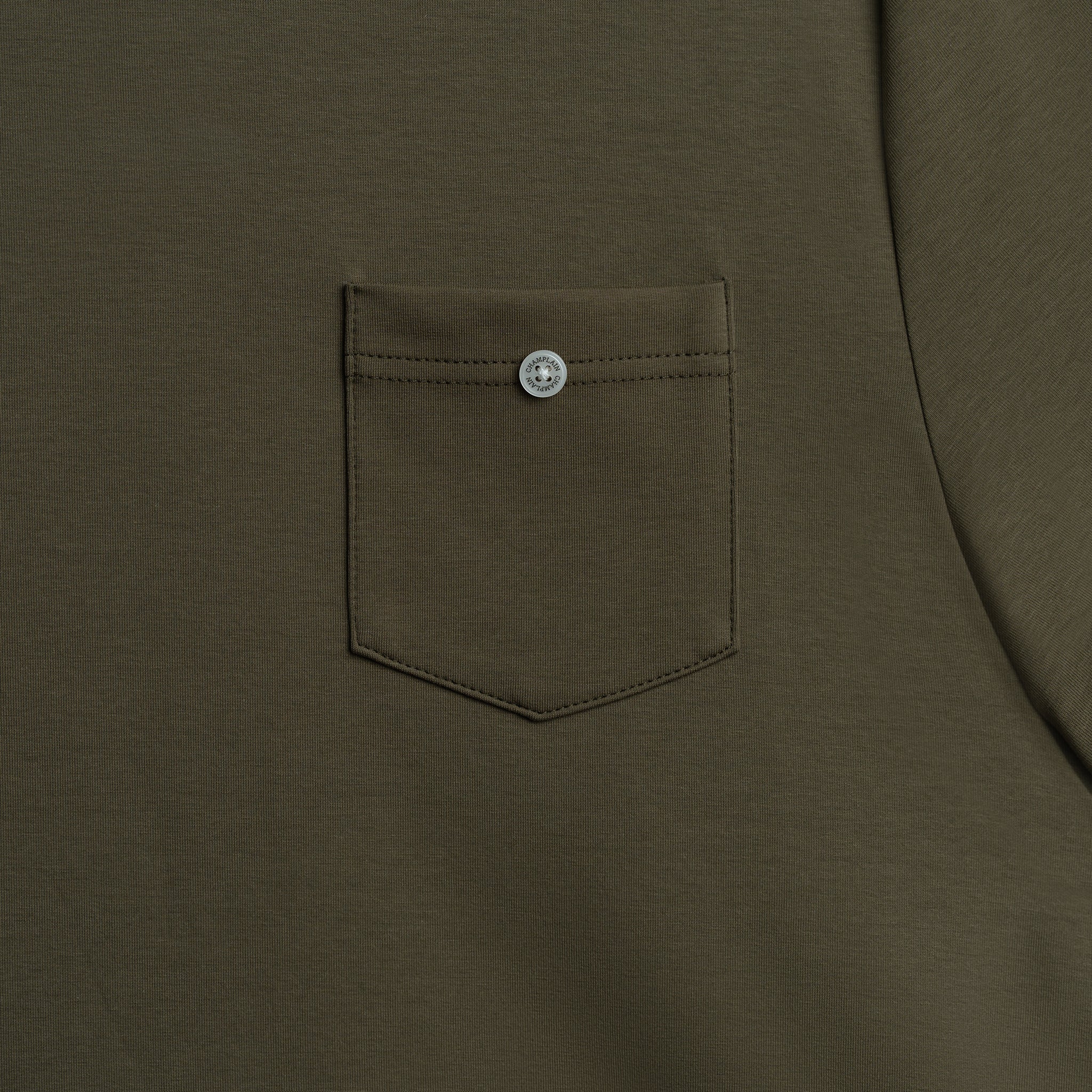 Button Tee Olive