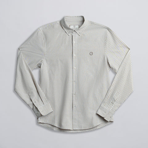 Stripe Dress Shirt Brown thumbnail