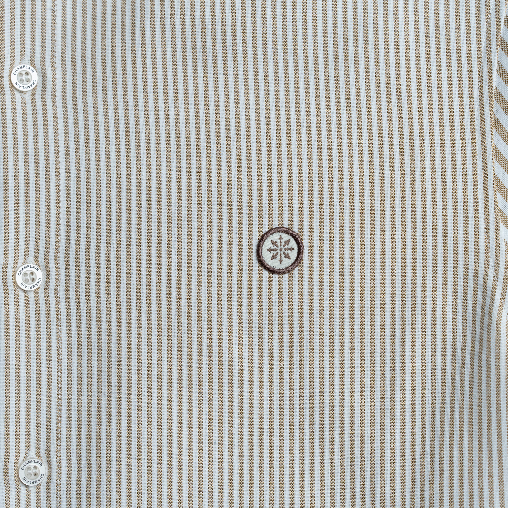 Stripe Dress Shirt Brown