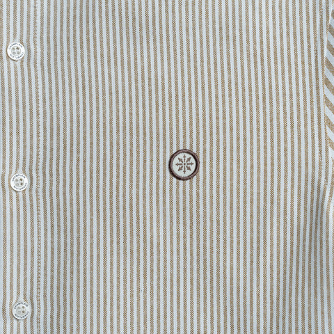 Stripe Dress Shirt Brown thumbnail