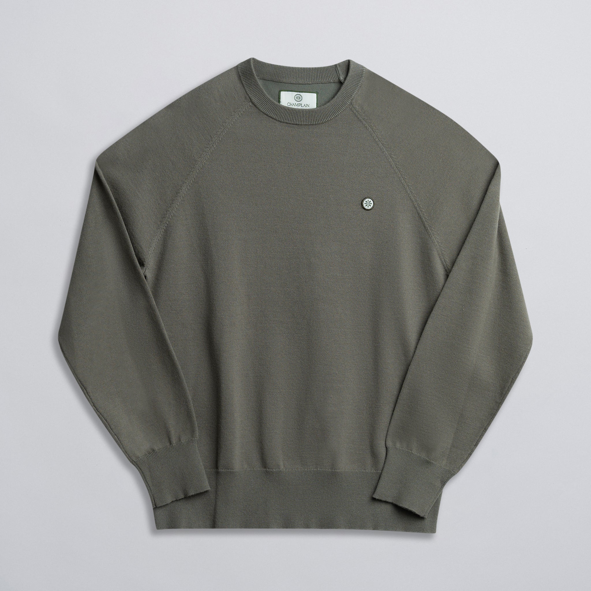 Light Weight Knit Sweater Olive