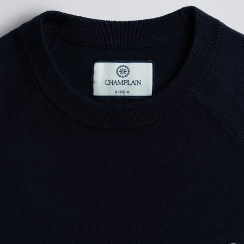 Light Weight Knit Sweater Navy thumbnail