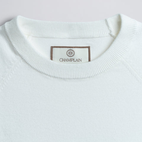Light Weight Knit Sweater Creme thumbnail