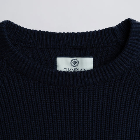 Fisherman Sweater Navy thumbnail