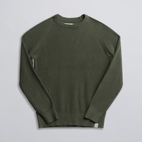 Fisherman Sweater Olive thumbnail