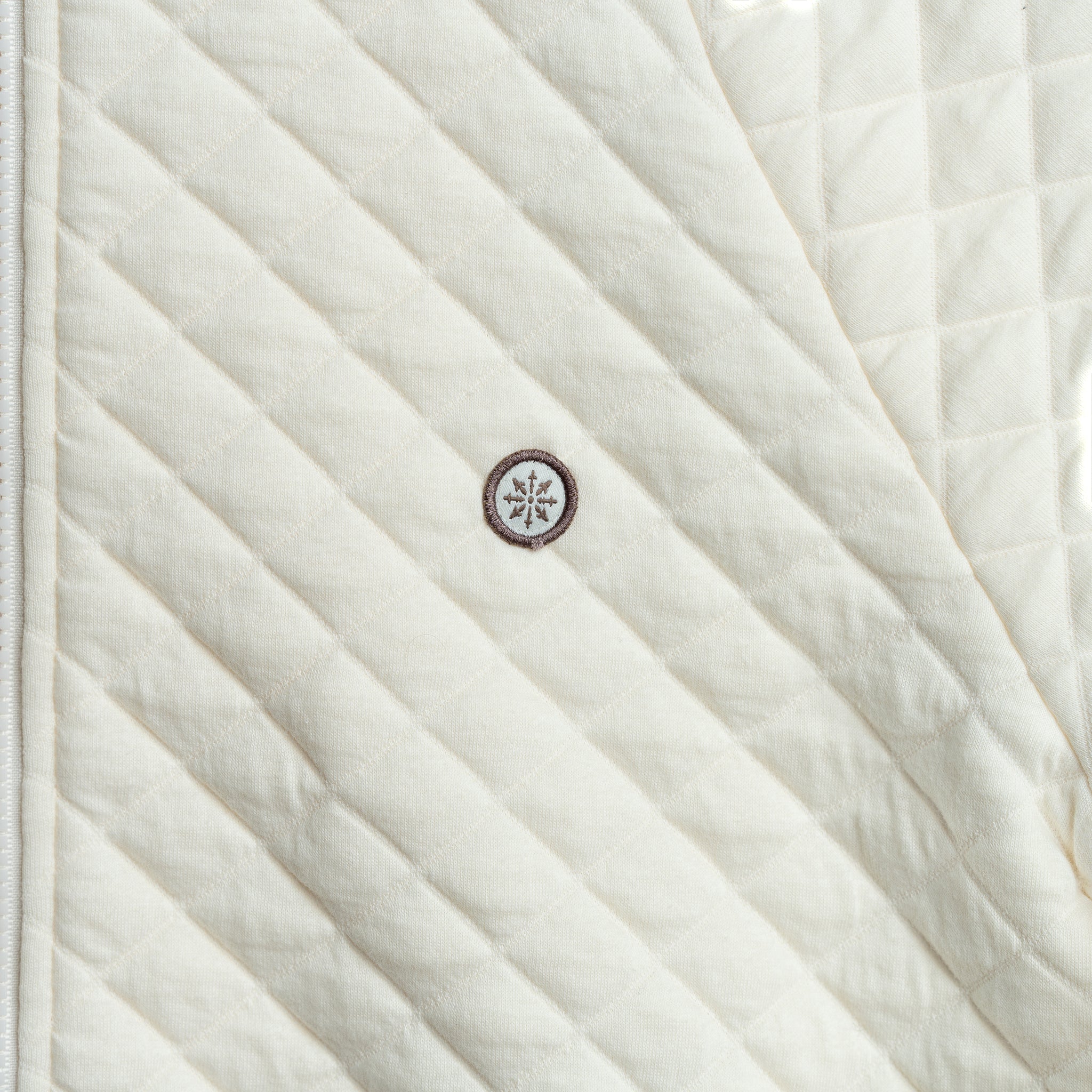 Full Zip Bomber Jacket Creme