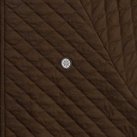 Full Zip Bomber Jacket Brown thumbnail
