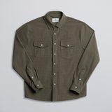 Textured Overshirt Olive