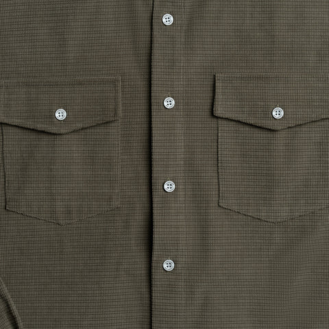 Textured Overshirt Olive thumbnail