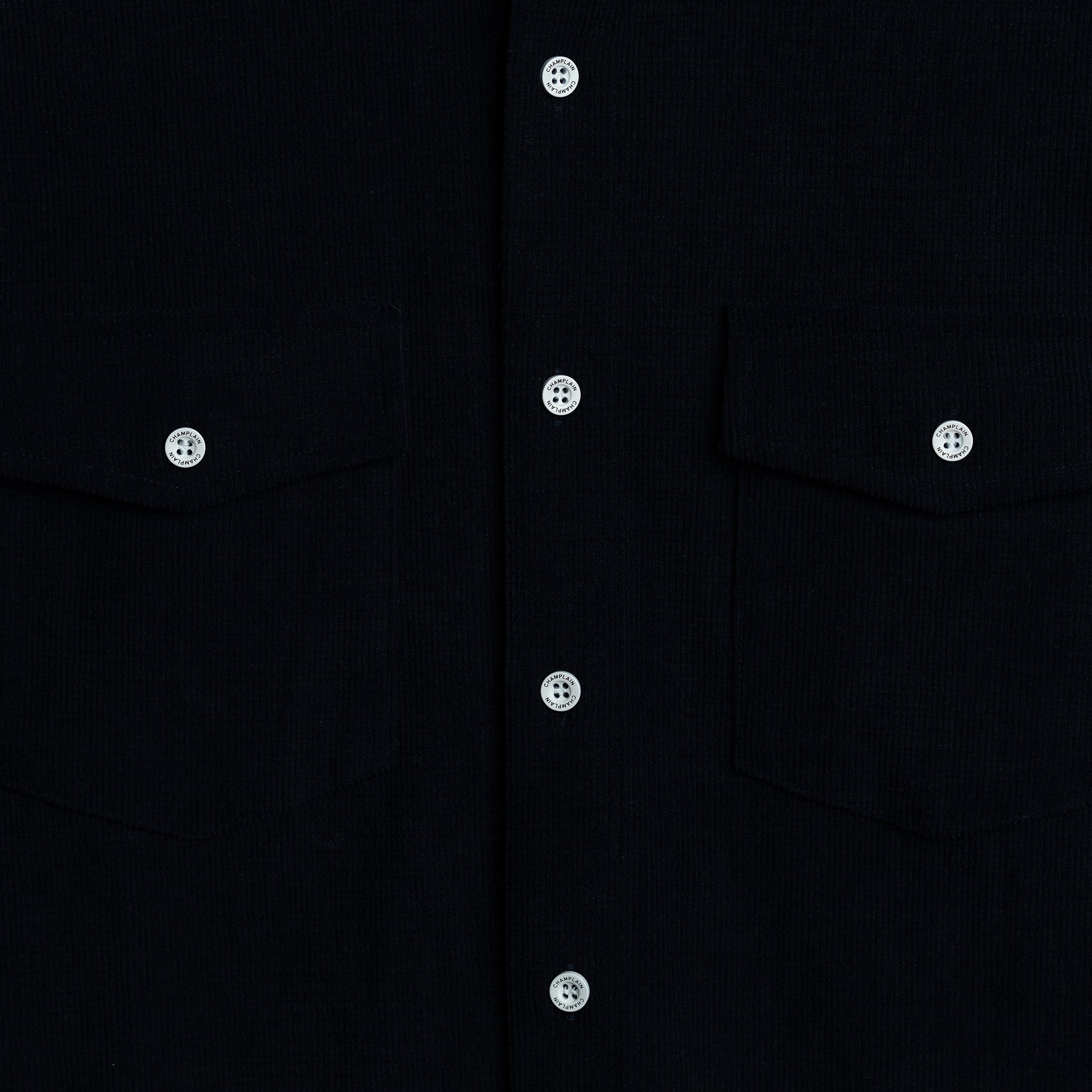 Textured Overshirt Navy
