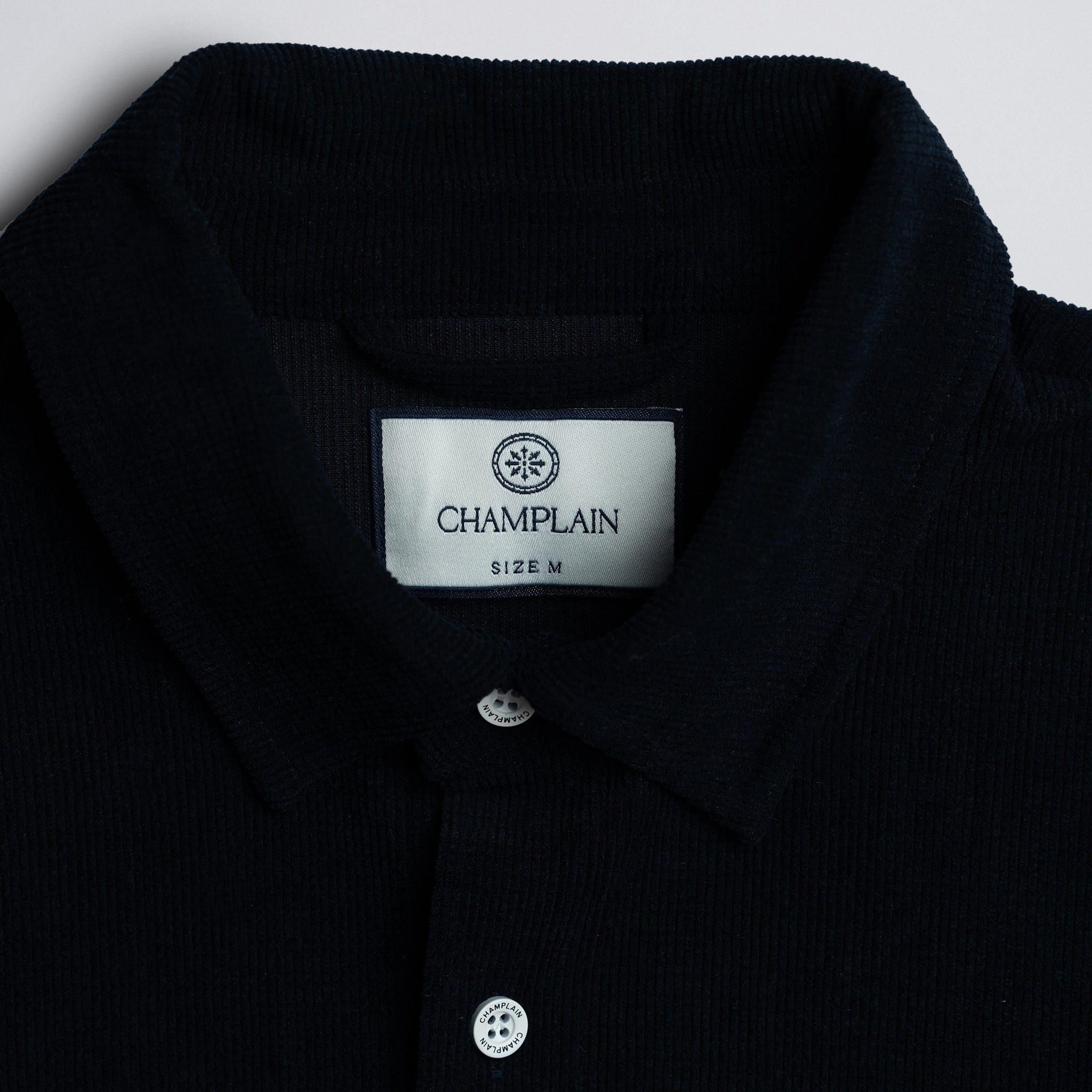 Textured Overshirt Navy