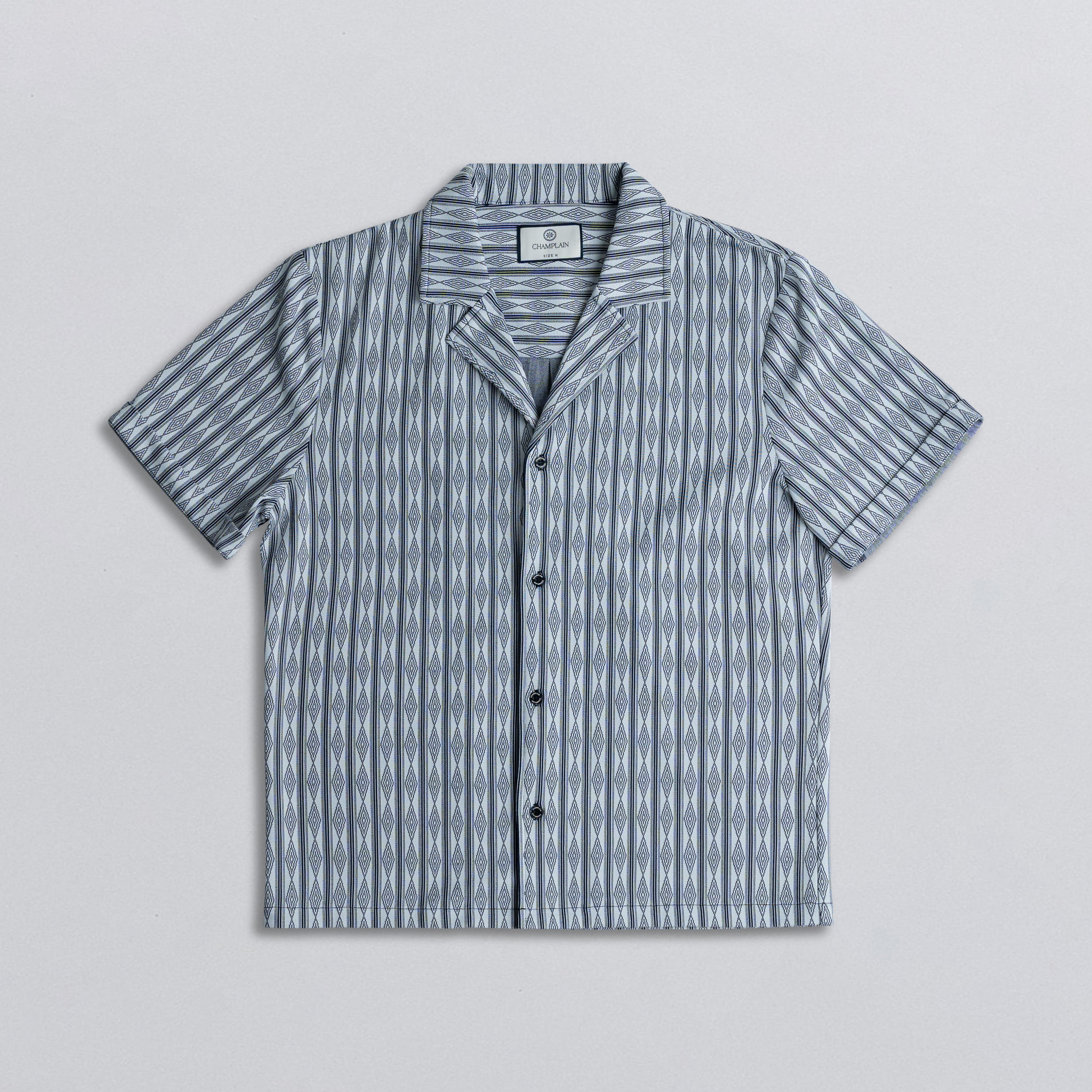 Jacquard Camp Collar Shirt