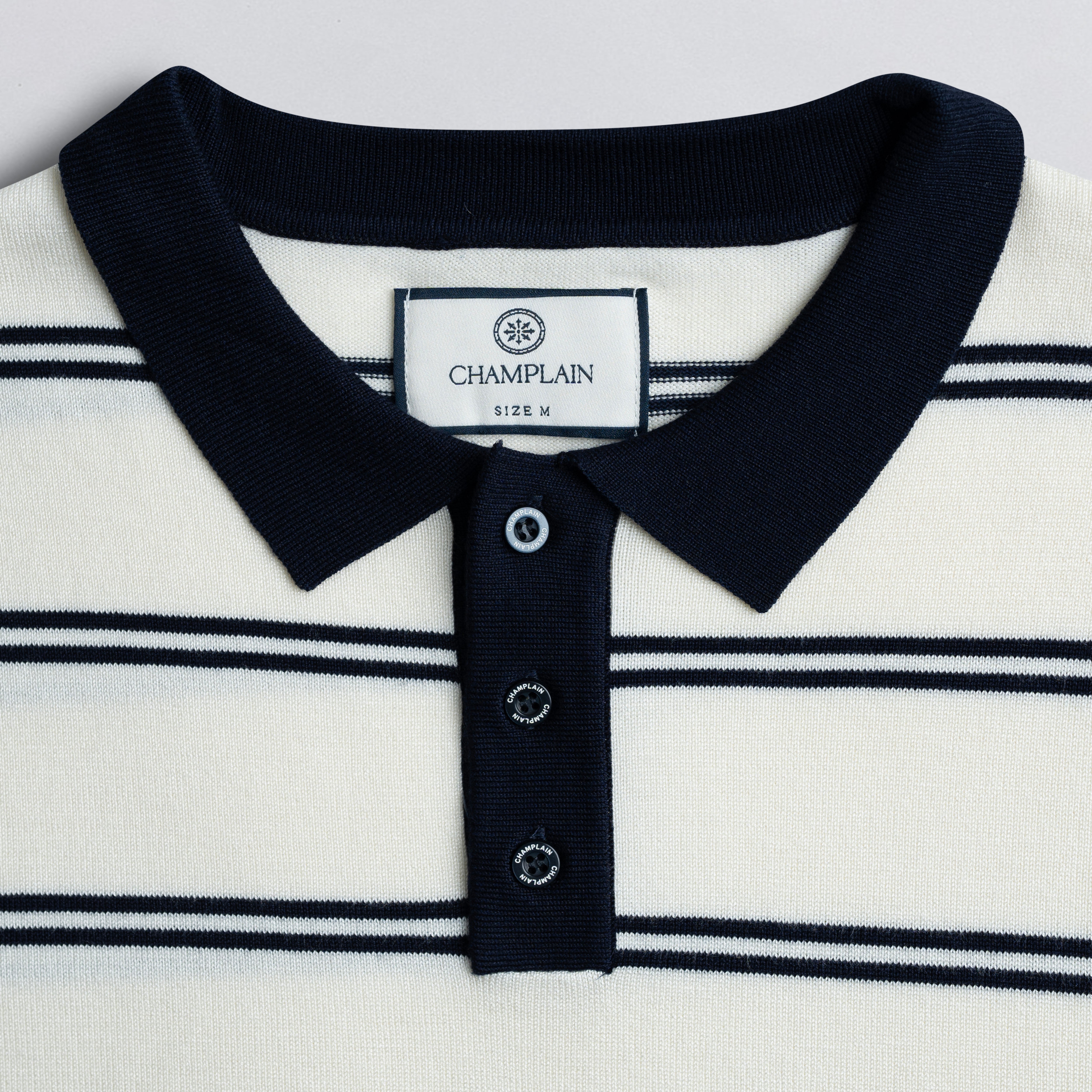 Stripe Knit Polo