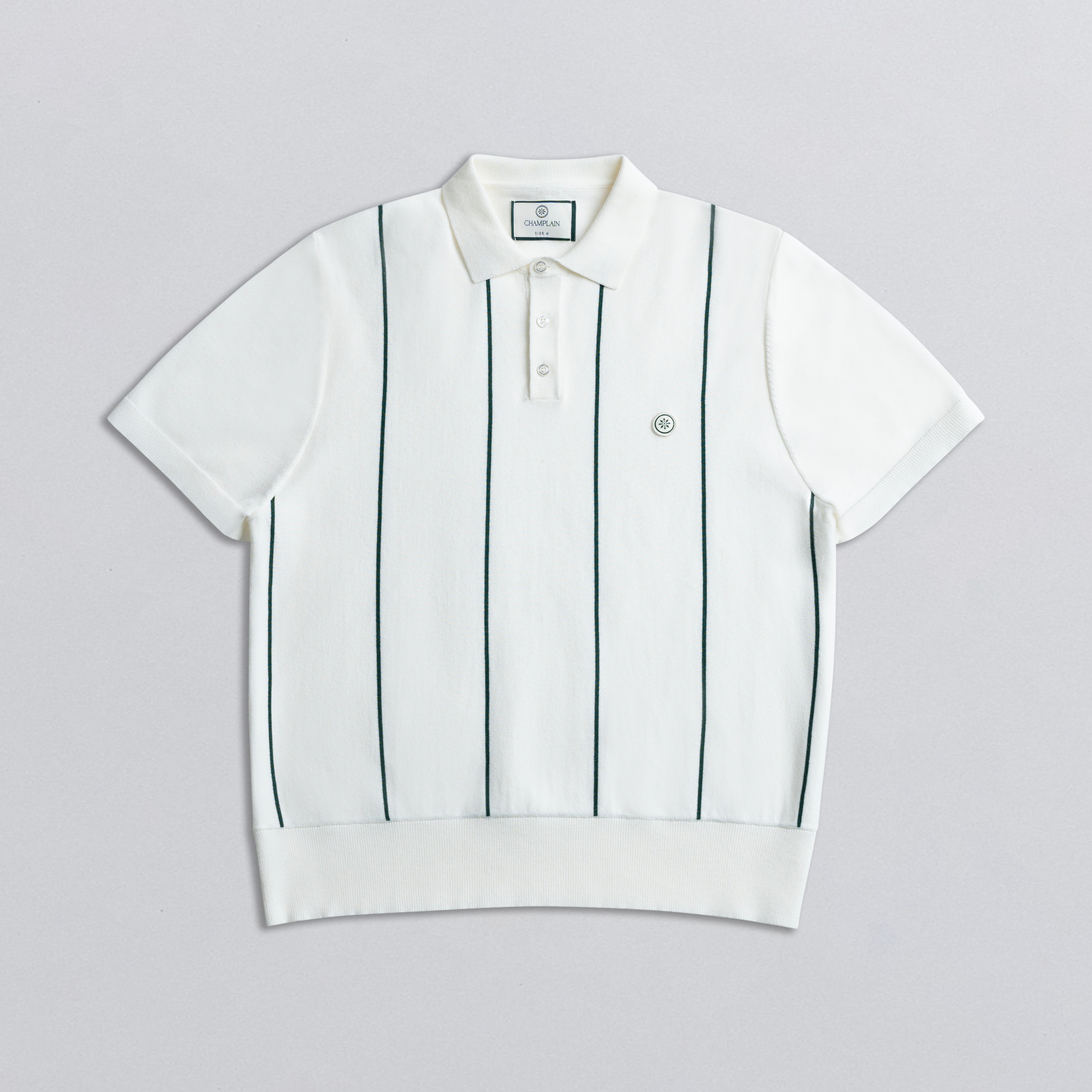 Vertical Stripe Knit Polo - Champlain Tri-Blend Polo | Champlain Shop