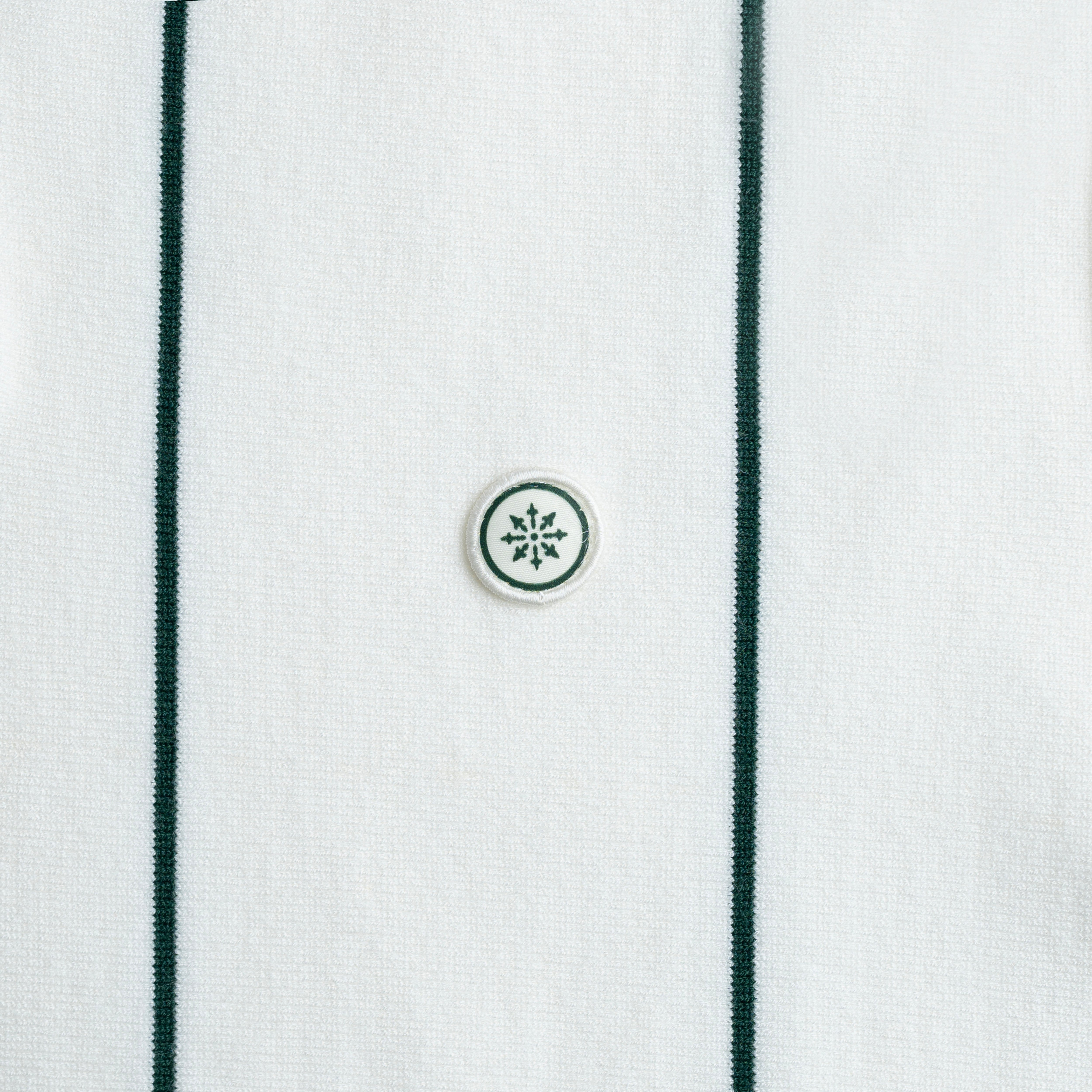 Vertical Stripe Knit Polo