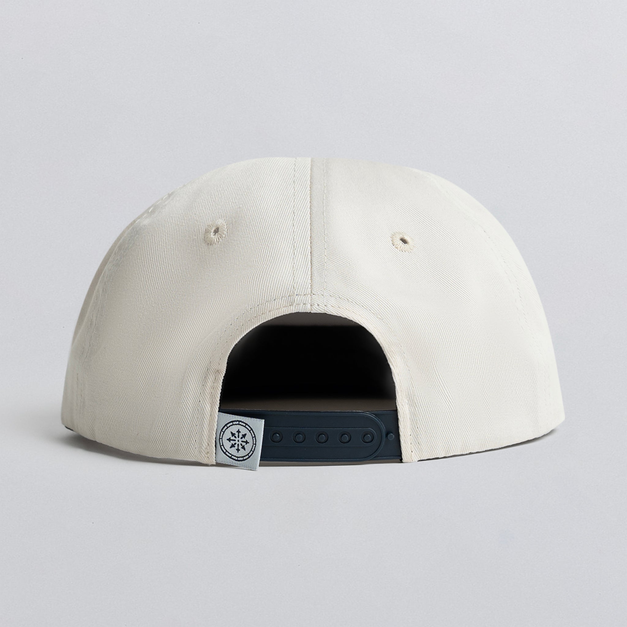 Champlain Letterman Hat Navy on Cream