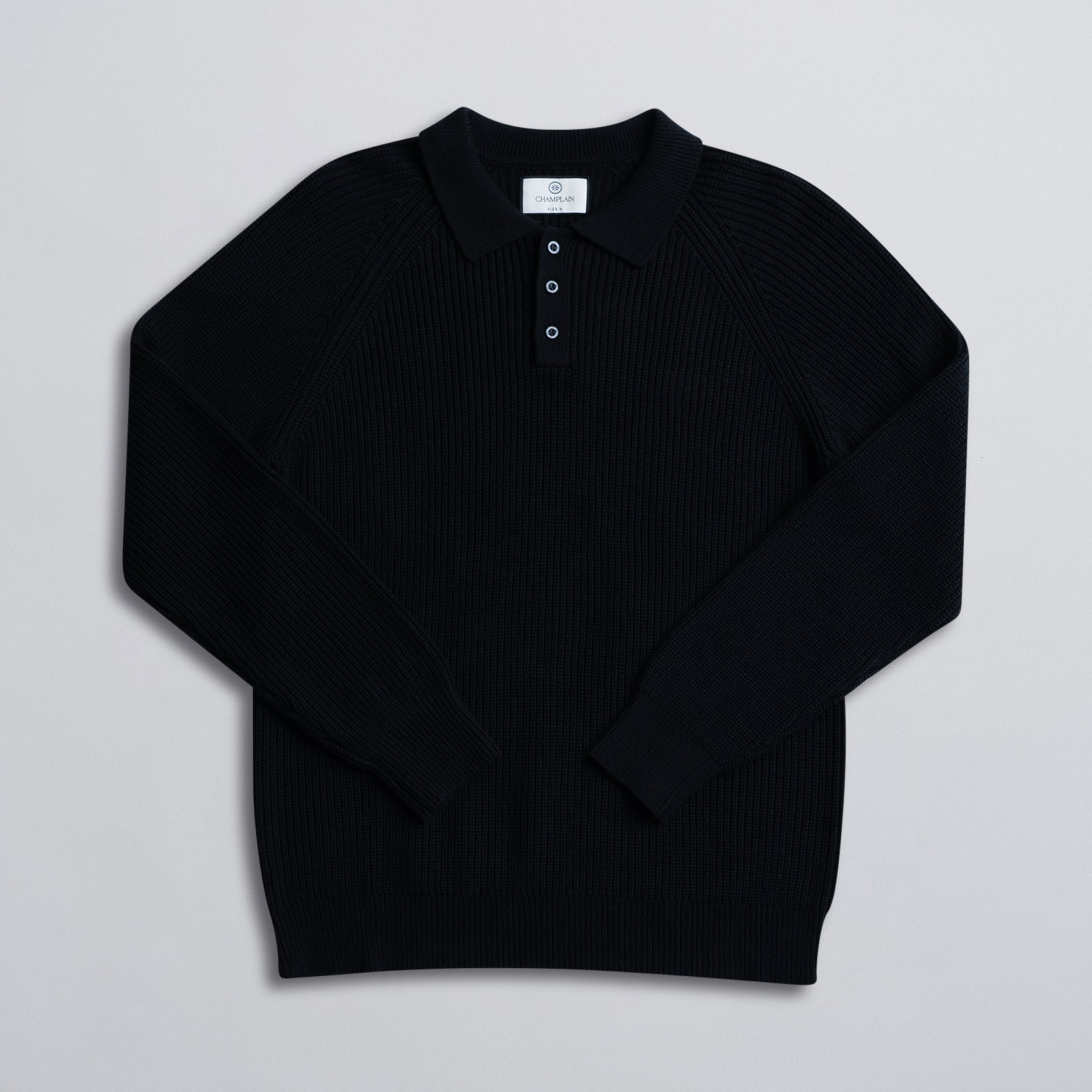 Fisherman Polo Black