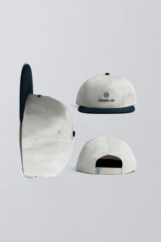 Cream on Navy Hat thumbnail