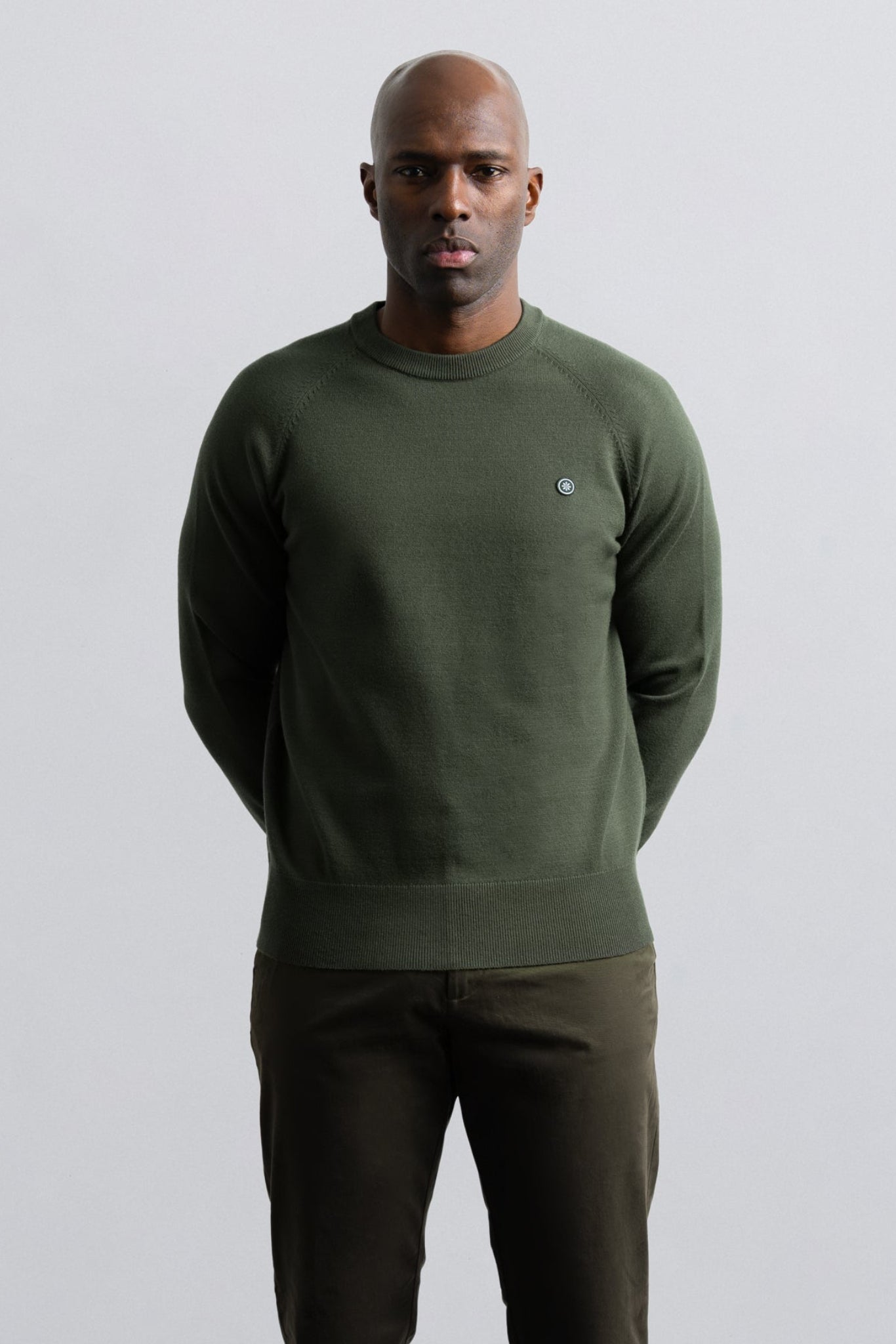 Midweight Knit Sweater Olive
