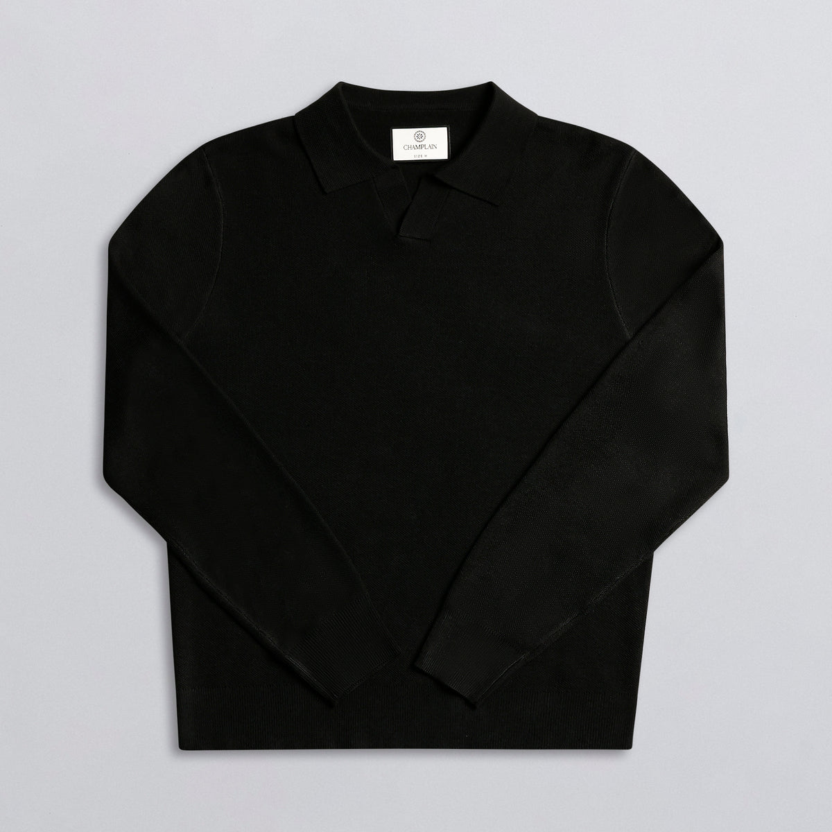 Johnny Collar Polo Black