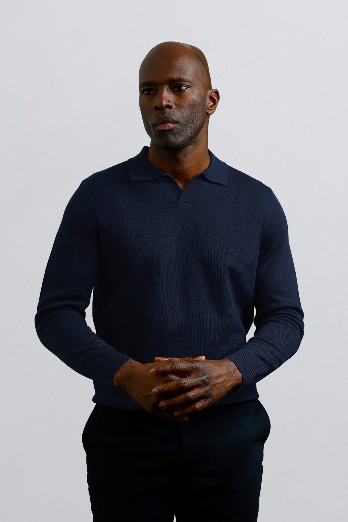 Johnny Collar Polo Navy