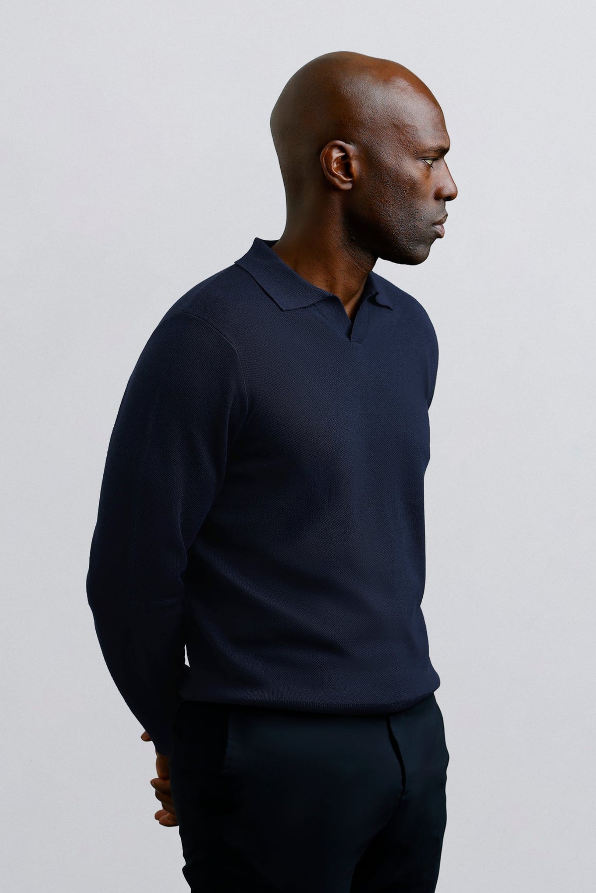 Johnny Collar Polo Navy