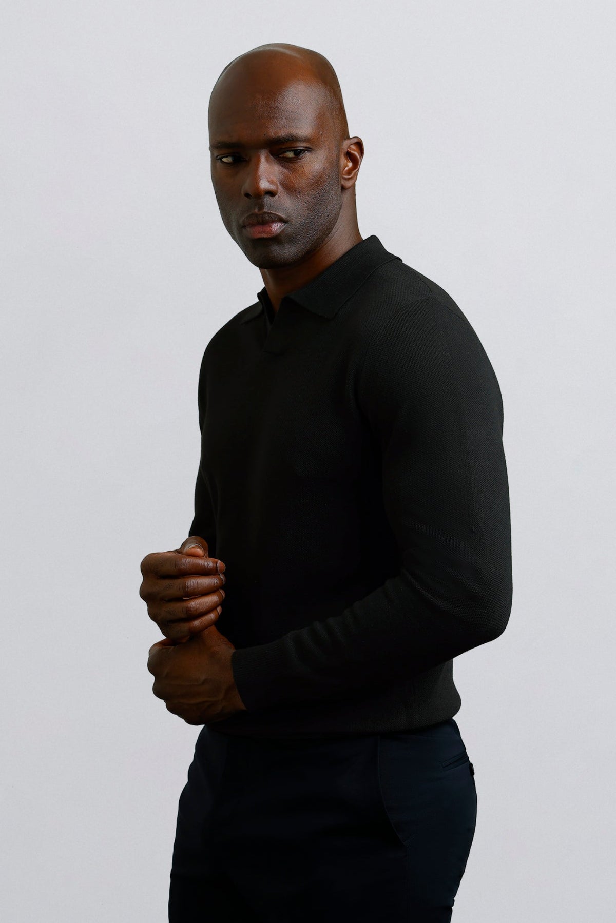 Johnny Collar Polo Black