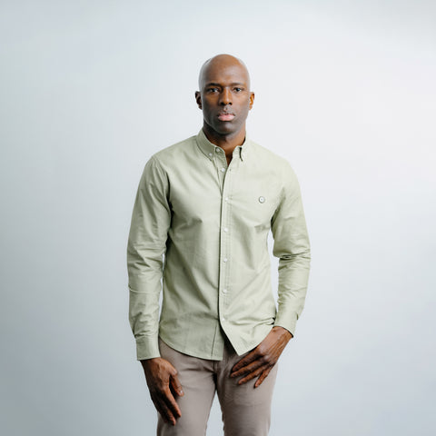 Oxford Dress Shirt Olive thumbnail