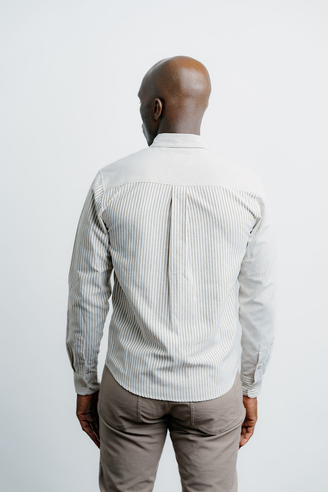 Stripe Dress Shirt Brown