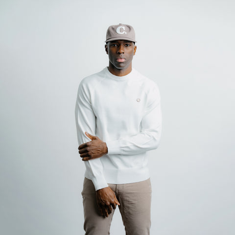 Light Weight Knit Sweater Creme thumbnail