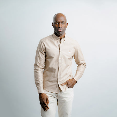 Oxford Dress Shirt Tan thumbnail