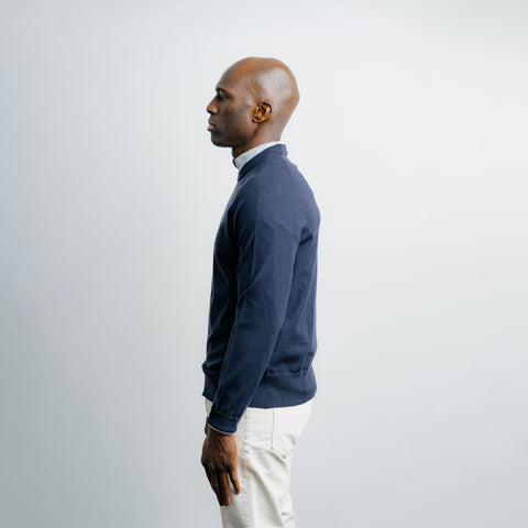 Light Weight Knit Sweater Navy thumbnail