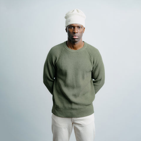 Fisherman Sweater Olive thumbnail