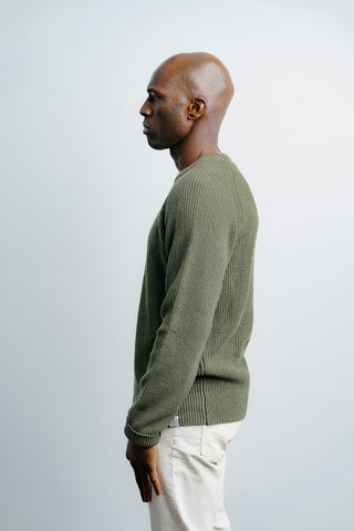 Fisherman Sweater Olive thumbnail