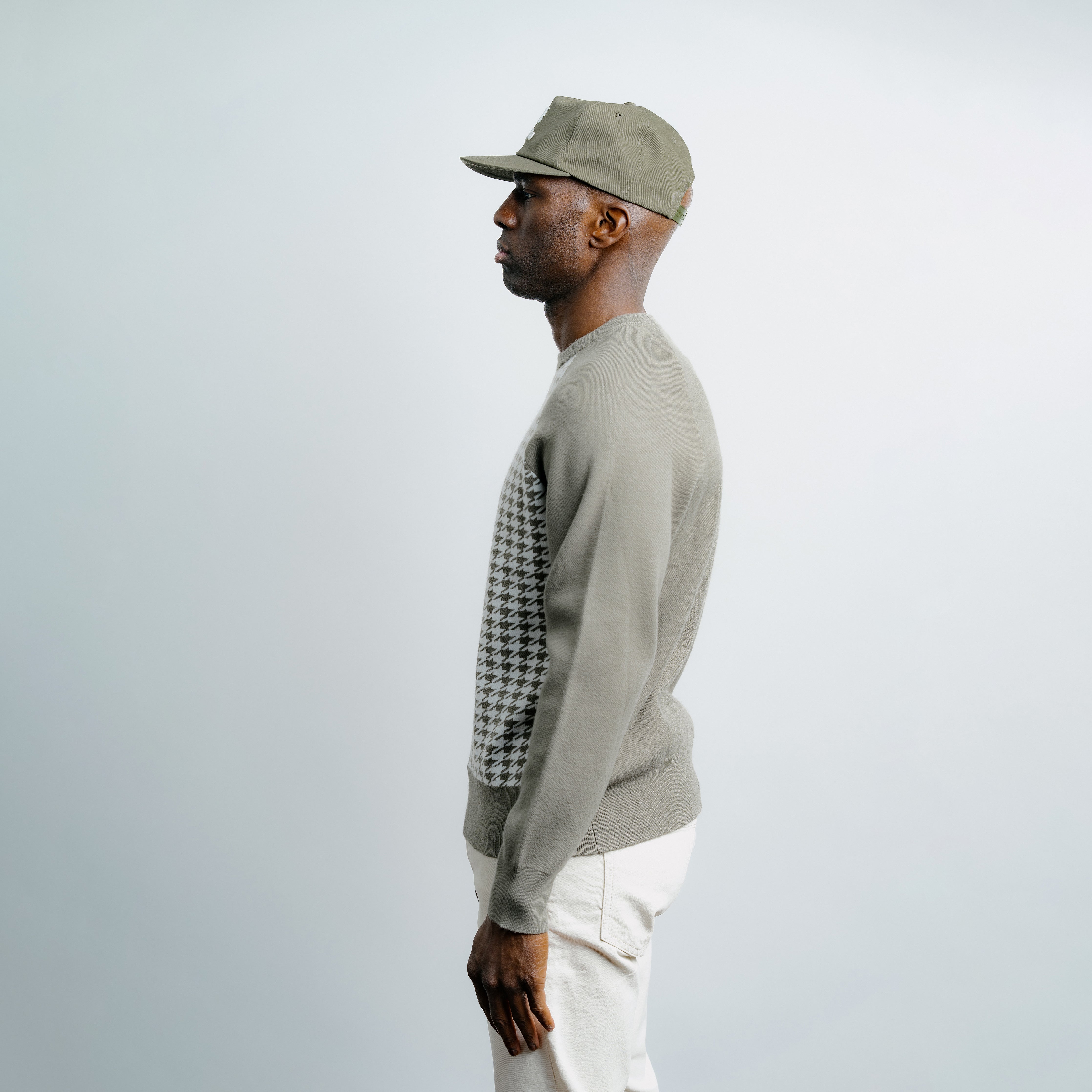 Houndstooth Knit Sweater