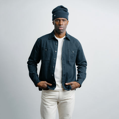 Twill Overshirt Navy thumbnail