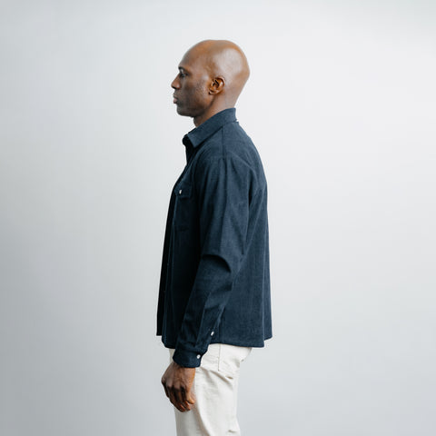 Twill Overshirt Navy thumbnail