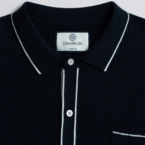 Button Down Polo - Navy thumbnail