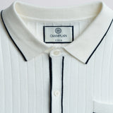 Button Down Polo - Cream