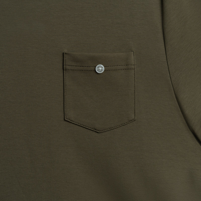 Button Tee Olive