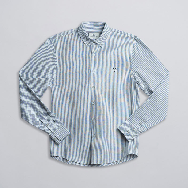 Stripe Dress Shirt Navy