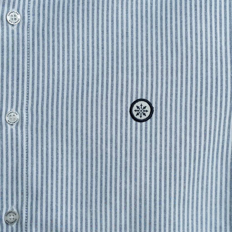 Stripe Dress Shirt Navy