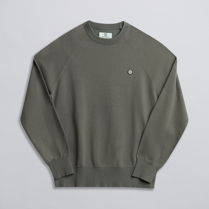 Light Weight Knit Sweater Olive
