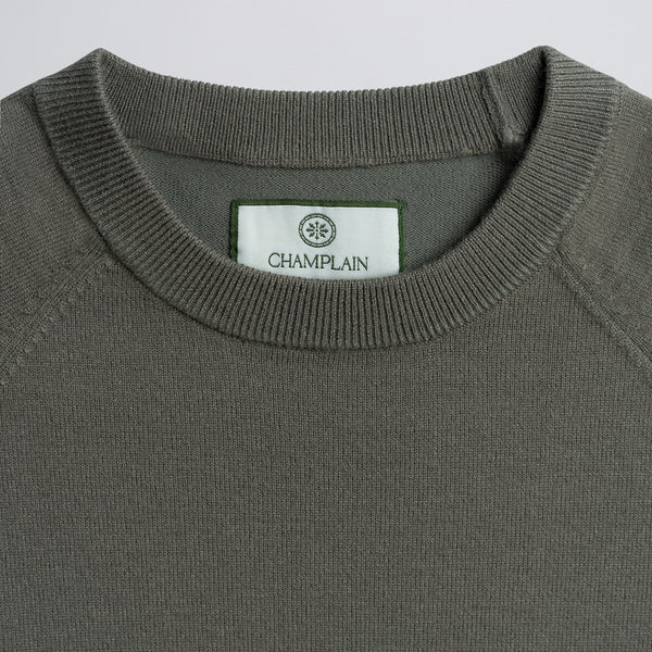 Light Weight Knit Sweater Olive
