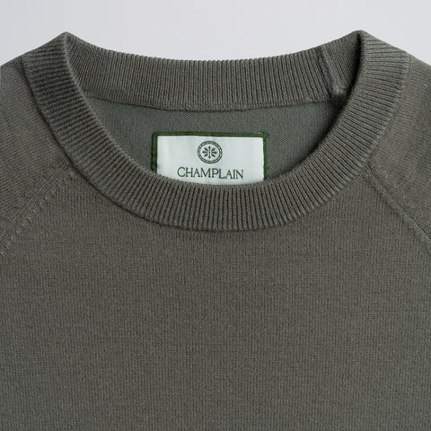 Light Weight Knit Sweater Olive thumbnail