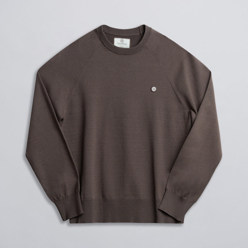 Light Weight Knit Sweater Brown