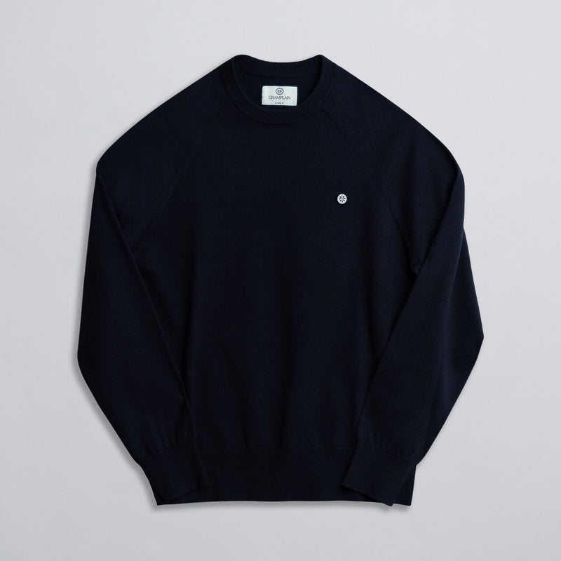Light Weight Knit Sweater Navy