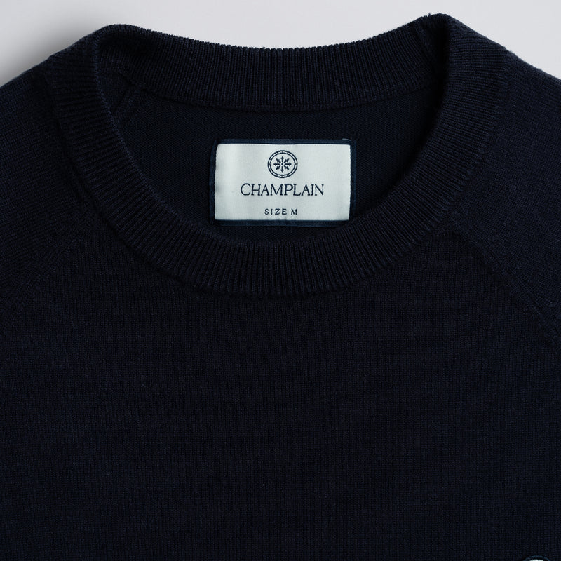 Light Weight Knit Sweater Navy