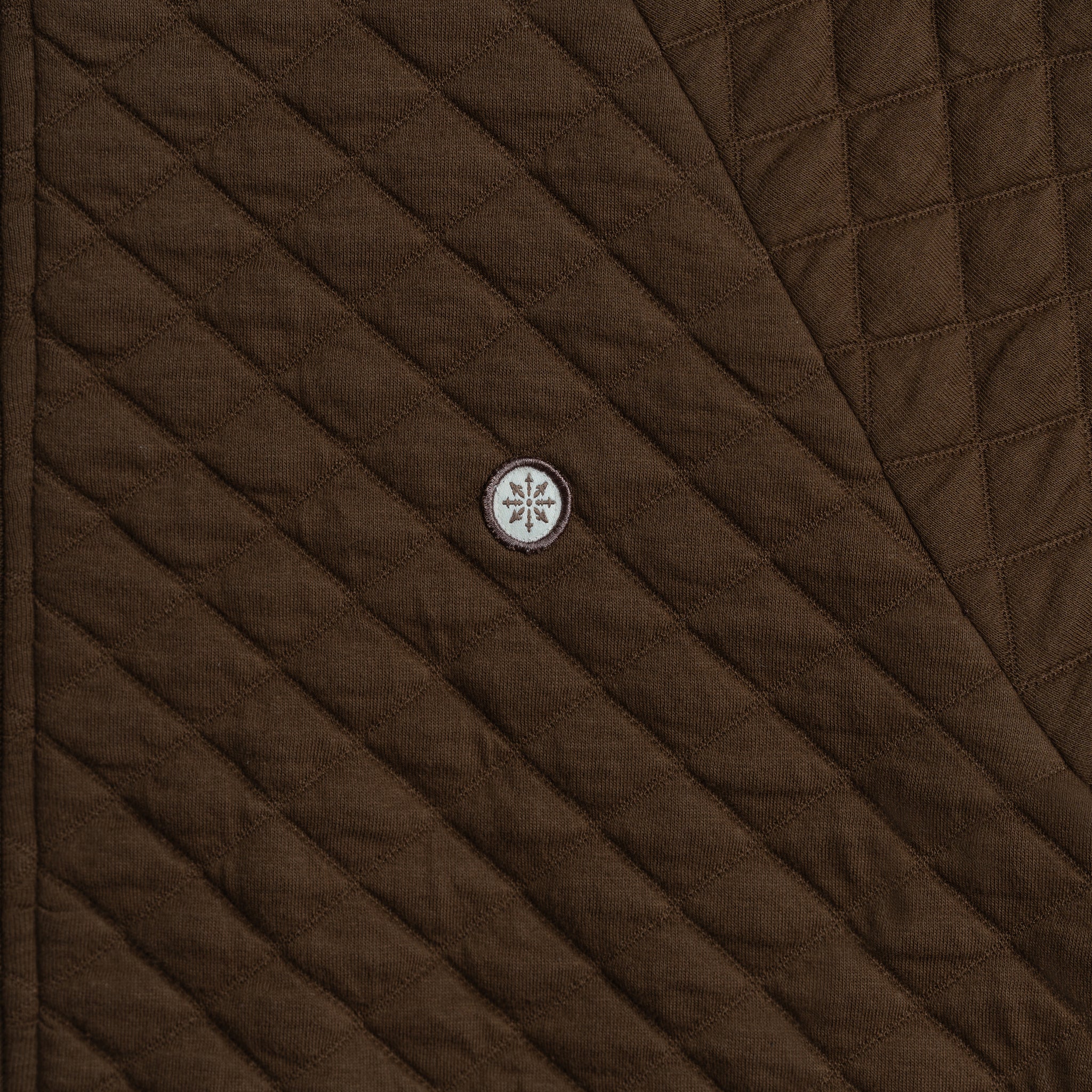 Full Zip Bomber Jacket Brown